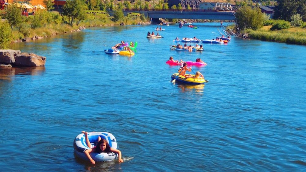 Floating on the Deschutes River